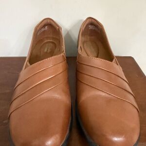 Clarks Women's Brown Slip-On Flats